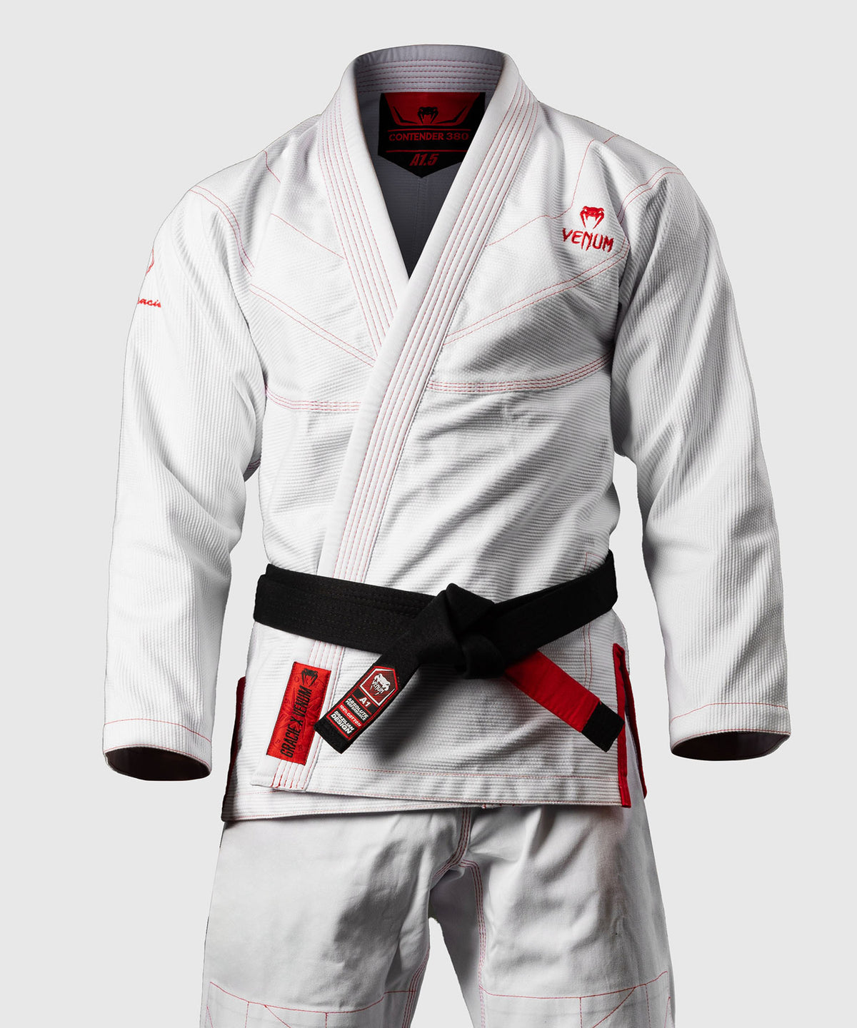 Kimono de JJB Venum x Roger Gracie Signature - Blanc/Rouge