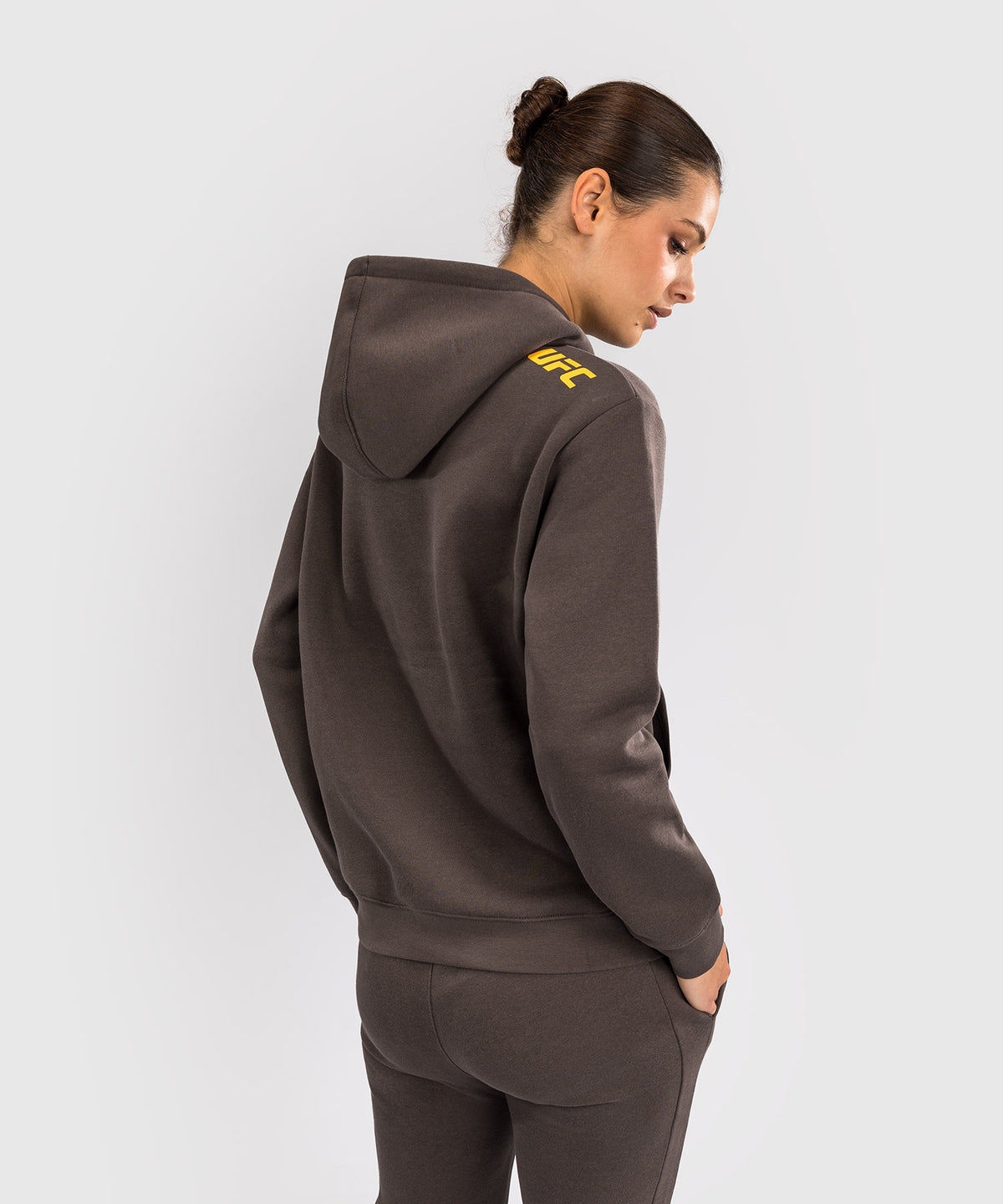 Sweatshirt à Capuche pour Femmes UFC Fusion by Venum Fight Week - Marron Terrestre