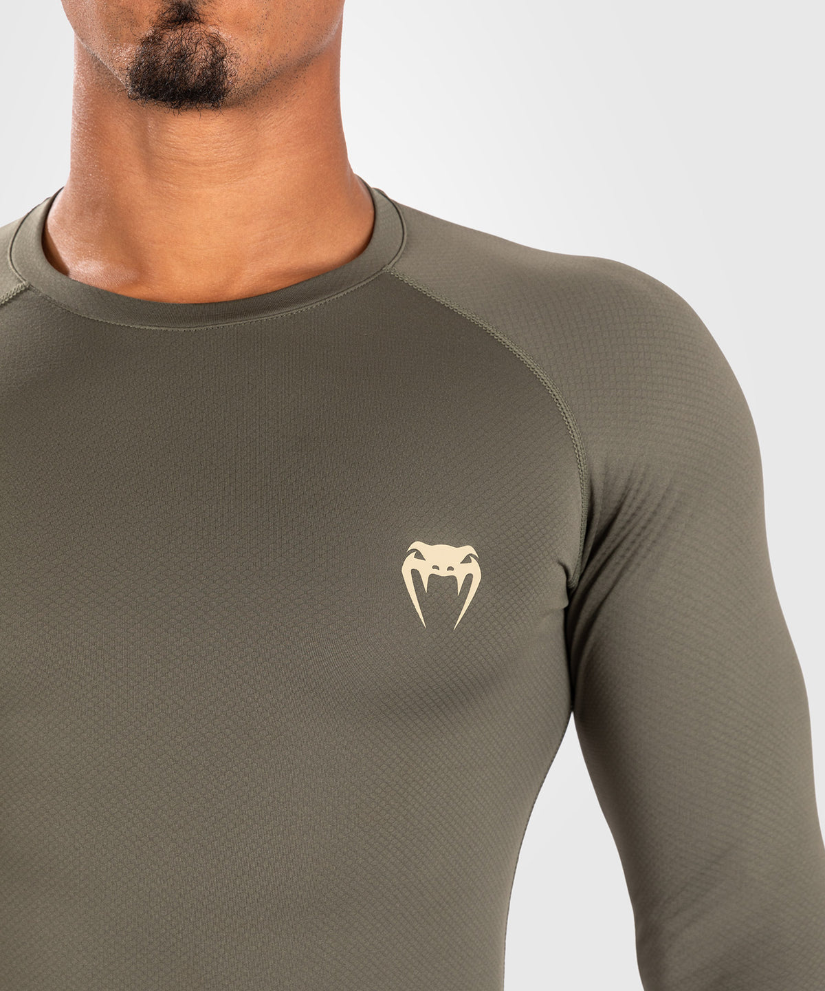 Venum Contender Men’s Long Sleeve Rashguard - Khaki