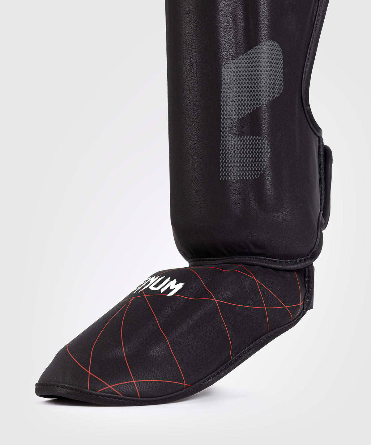 Venum Tactical XT Shinguards - Black/Fire Red
