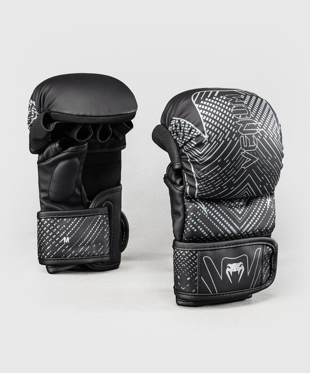 Venum Midnight Fury Gants de Sparring - Noir/Gris/Argent