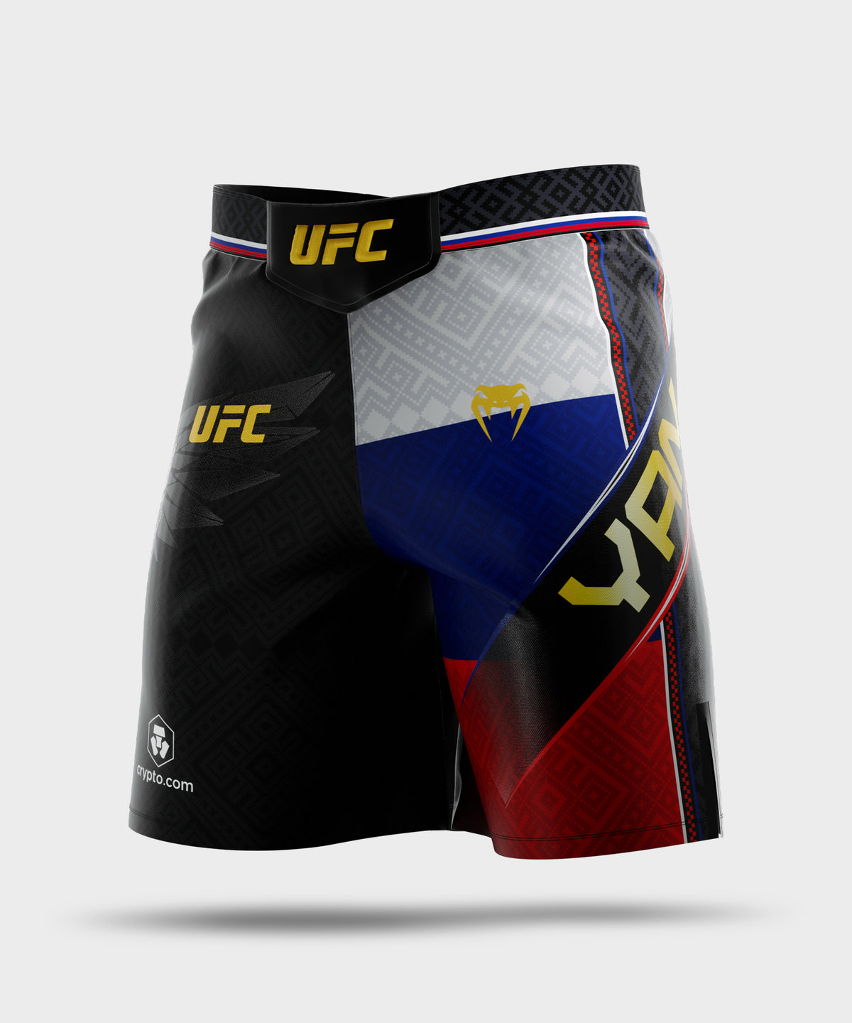 Venum UFC Unrivaled by Venum Petr Yan Long Fit Fightshorts für Herren – Schwarz