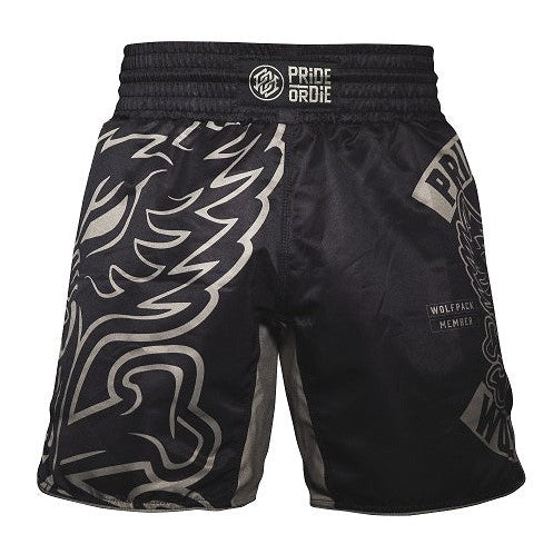 Short de MMA Pride Or Die Wolf Pack - Noir