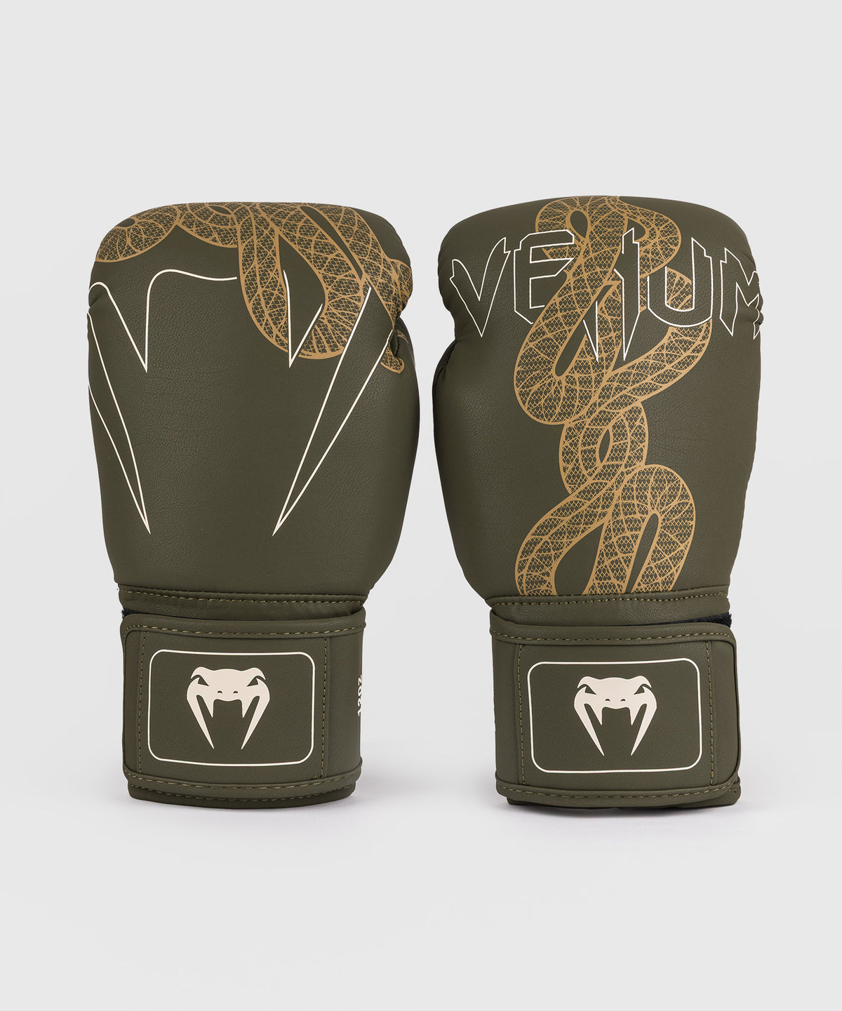 Gants de Boxe Venum Impact Serpenti – Kaki/Bronze/Ivoire