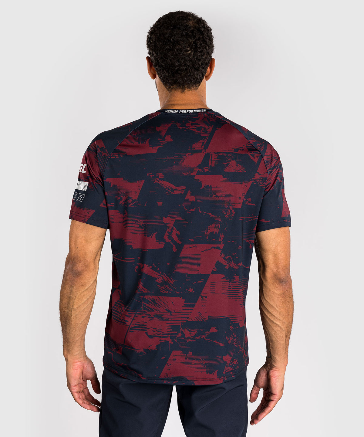 UFC Zenith by Venum Authentic Fight Week Camiseta de manga corta Performance Hombre - Azul marino/Burdeos/Plateado