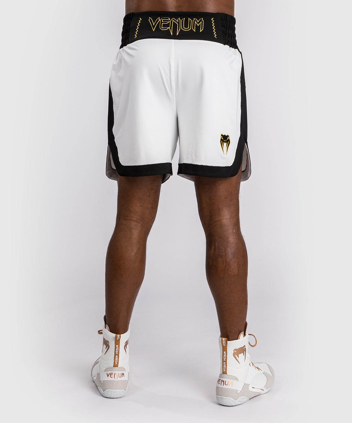 Short de boxe Venum Classic - Blanc/Noir