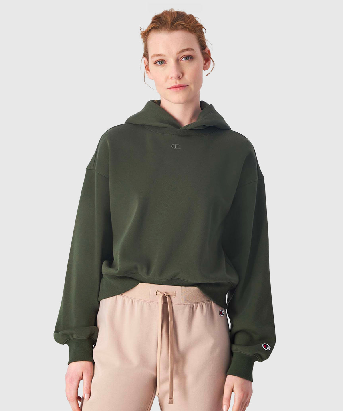 Champion Hooded Sweatshirt – Khaki