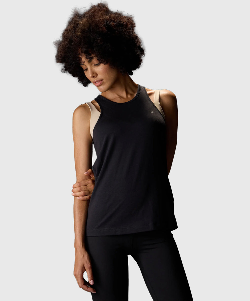 Champion En Jersey Stretch Canotta Donna – Nero