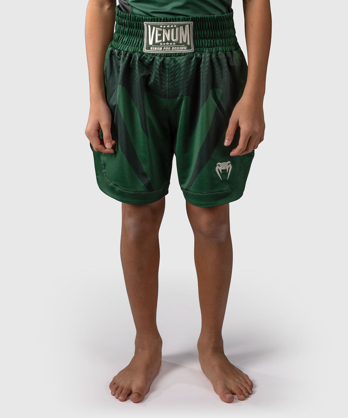 Venum Attack Pantaloncini da boxe per bambini - Verde Foresta/Avorio
