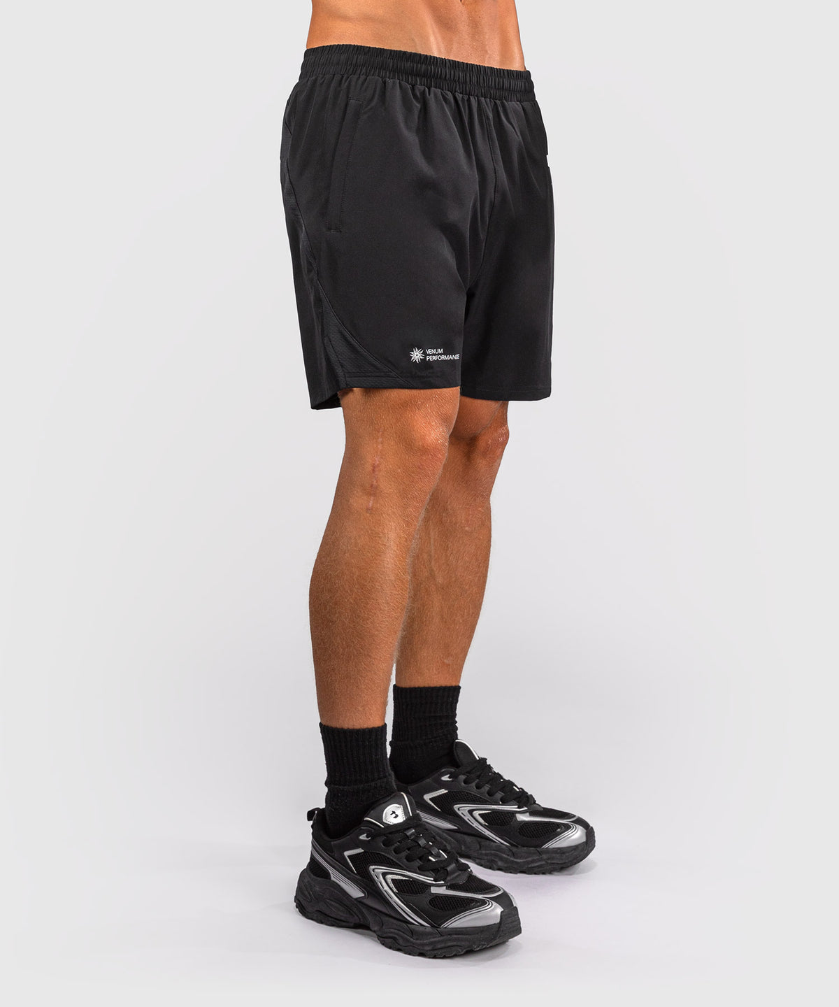Venum G-Fit Scales Pantaloncini da Allenamento – Nero/Grigio Carbone