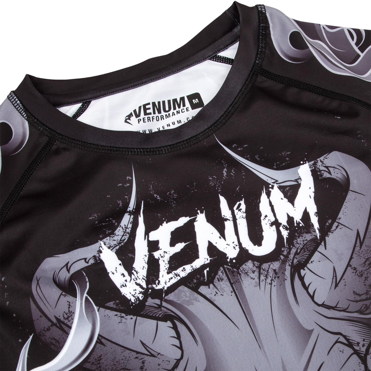 Venum Minotaurus Rashguard - Long Sleeves - Black/White