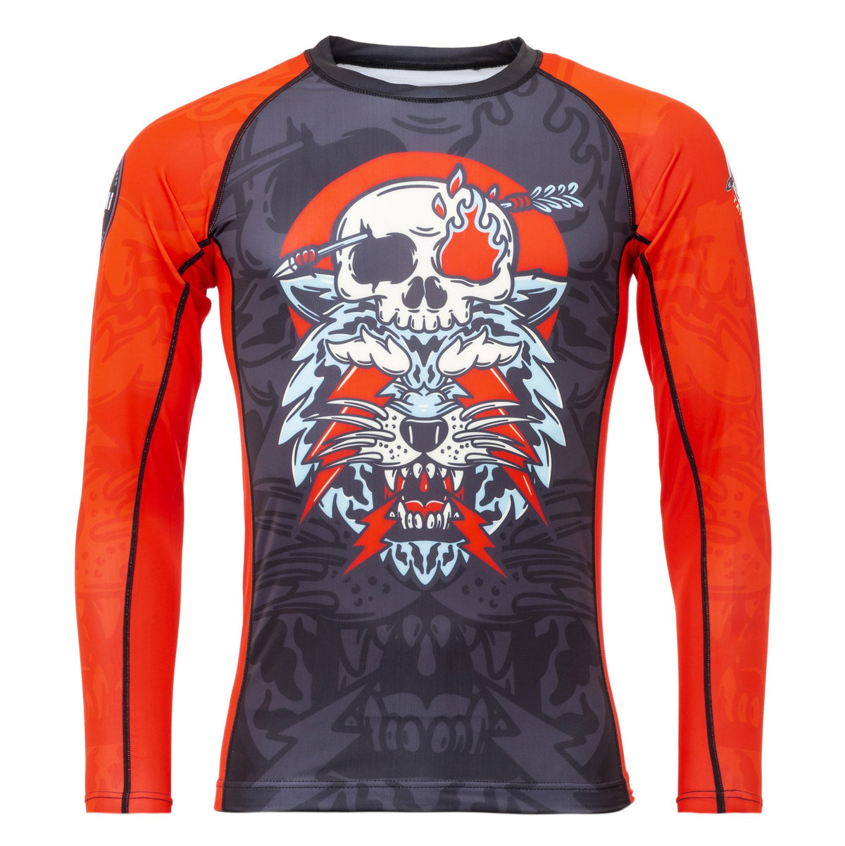 Tatami Fightwear Head Hunter Eco Tech Recycled Long Sleeve Compression T-shirt - Black/Red