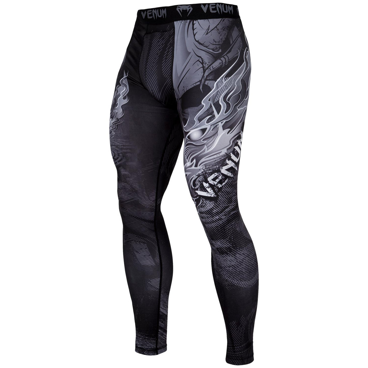 Venum Minotaurus Kompressionshose - Schwarz/Weiß