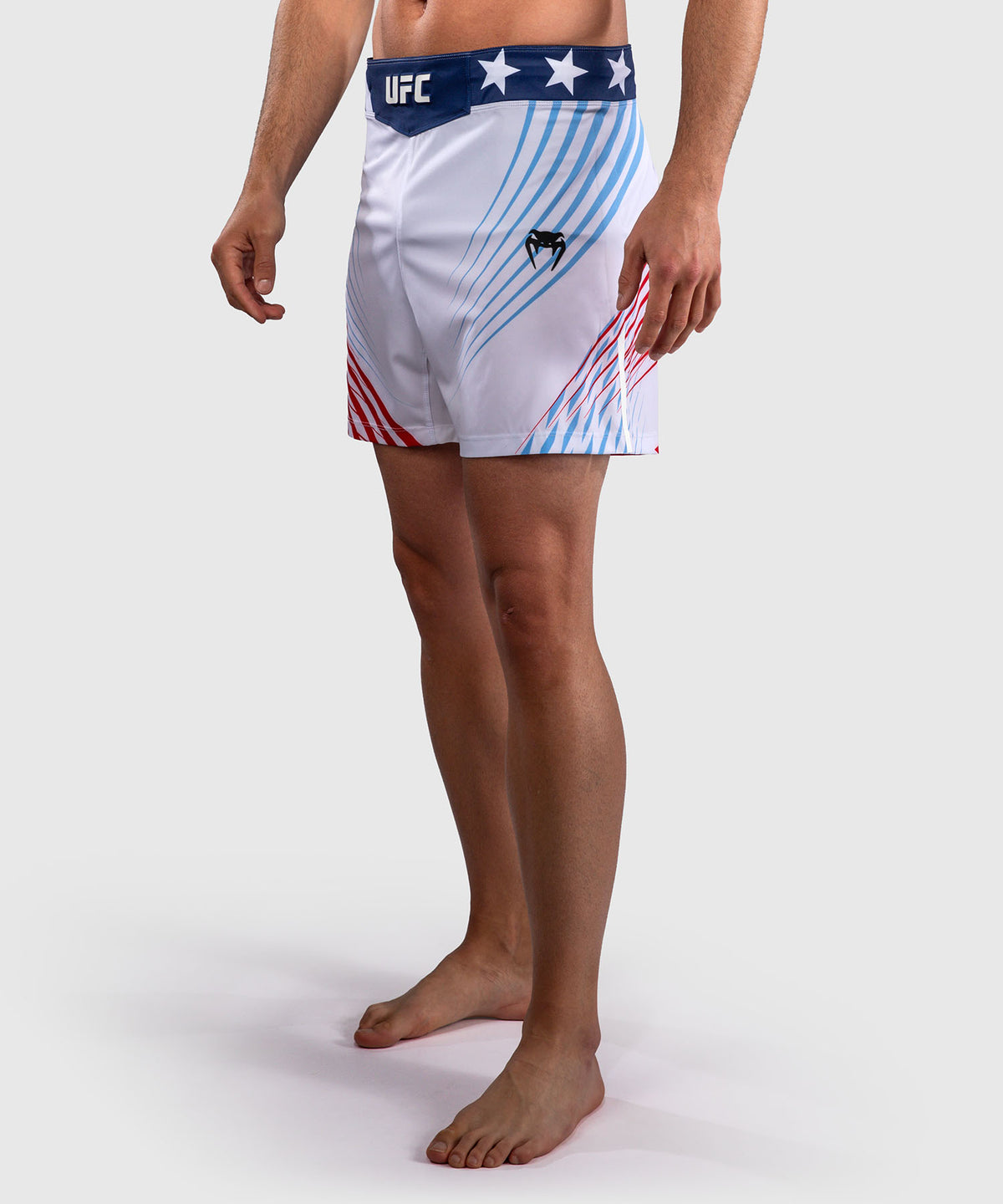 Official UFC Freedom 250 by Venum Authentic Fight Night Short de combat coupe courte pour homme - Blanc