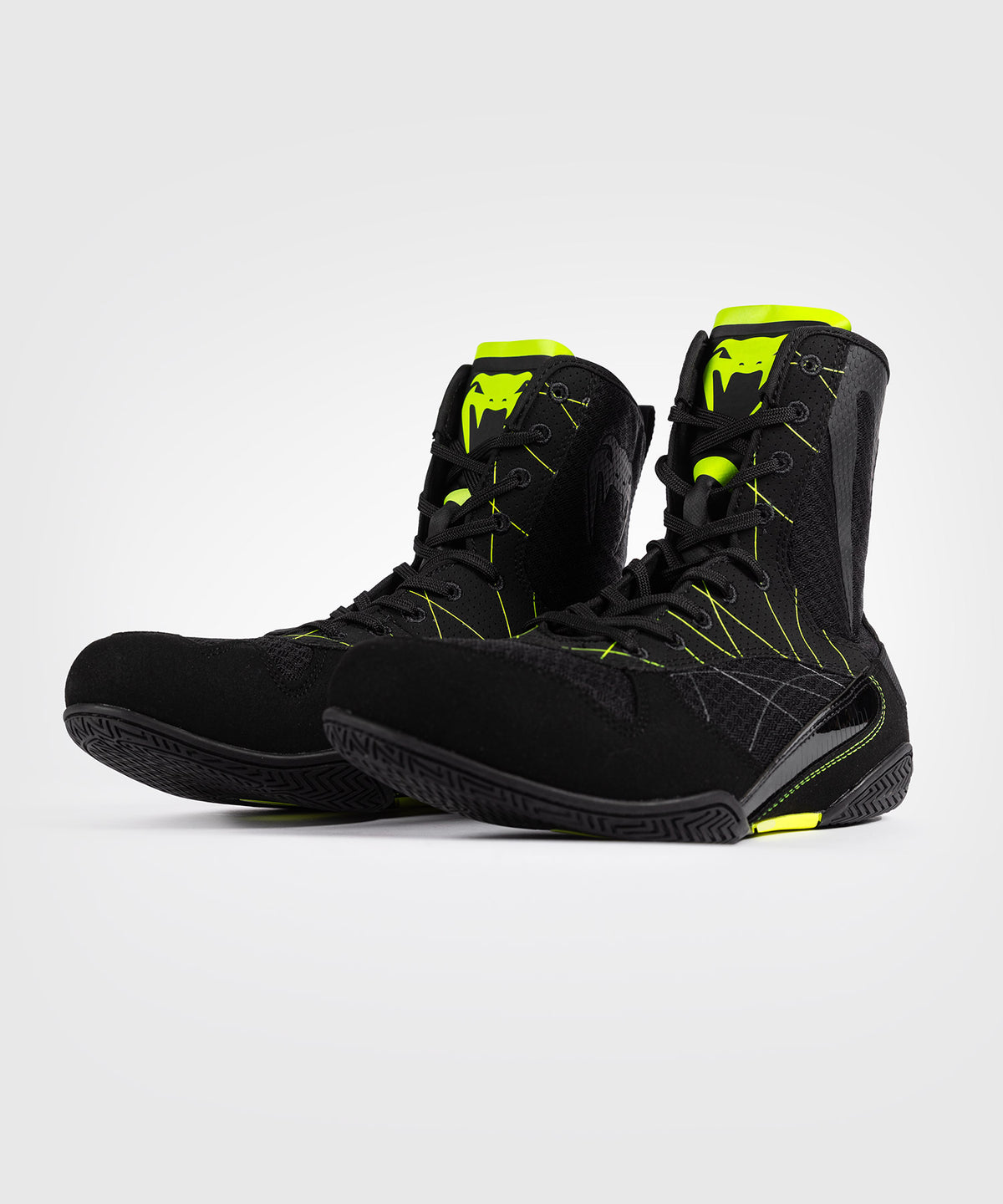 Venum Training Camp 4.0 Calzado de boxeo Elite - Negro/Verde neón