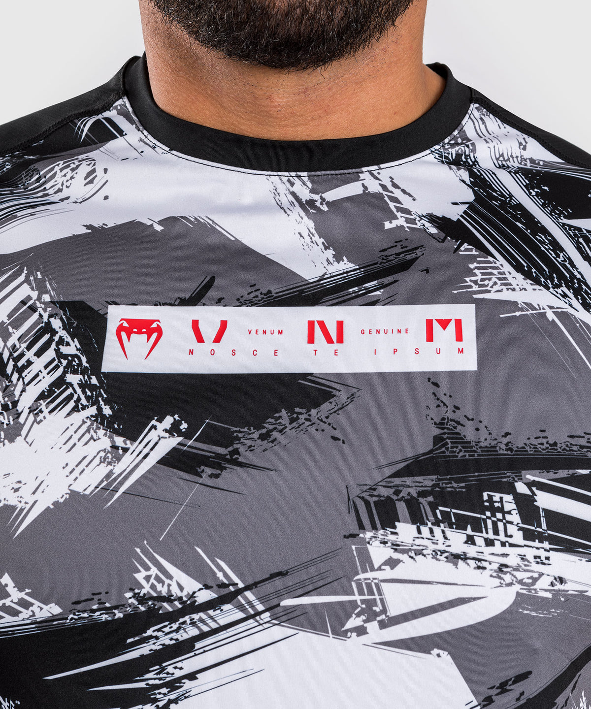 Venum Electron 3.0 Camiseta Dry-Tech - Gris/Rojo