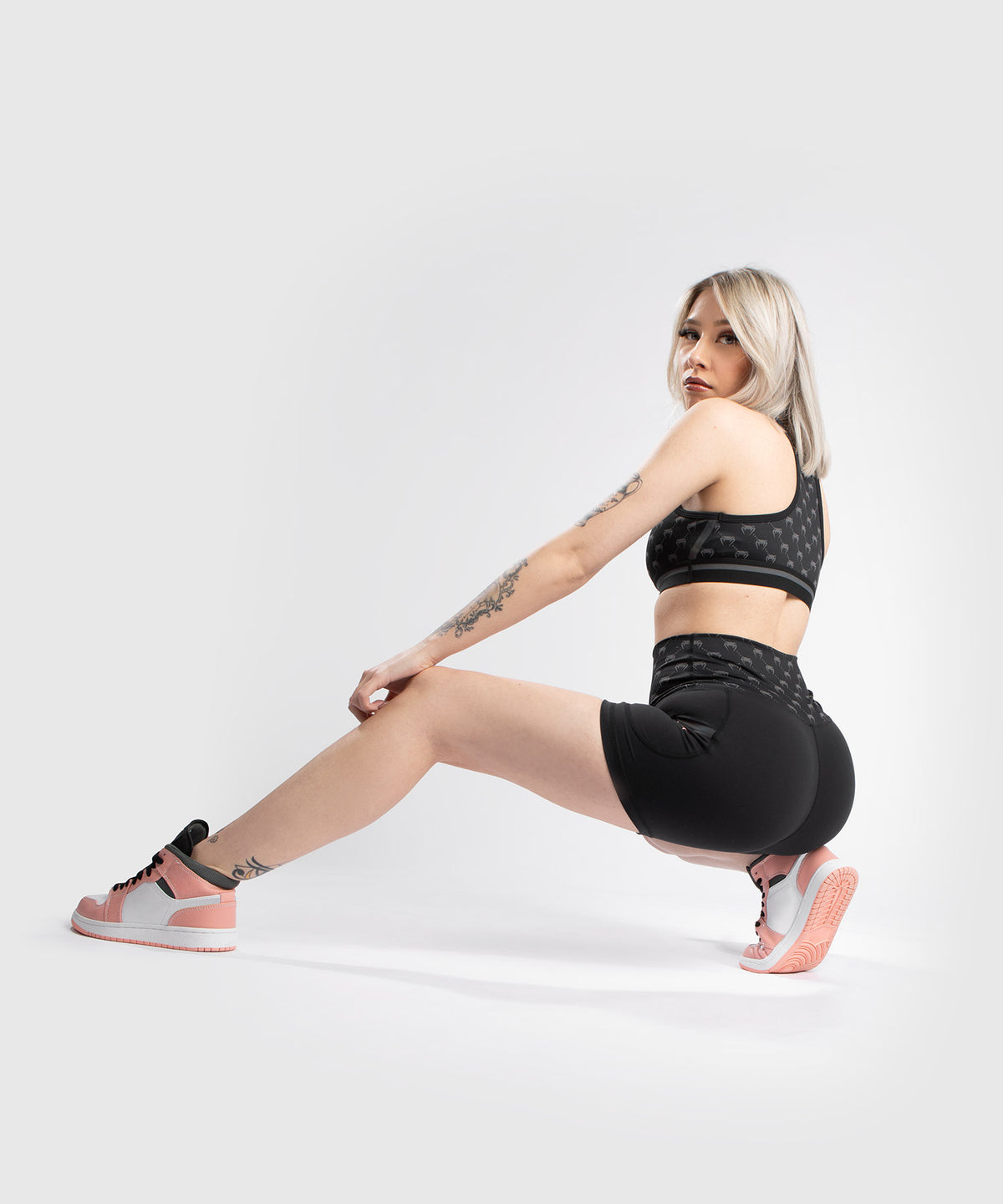 Short De Compression Venum Monogram - Pour Femme - Noir/or rose