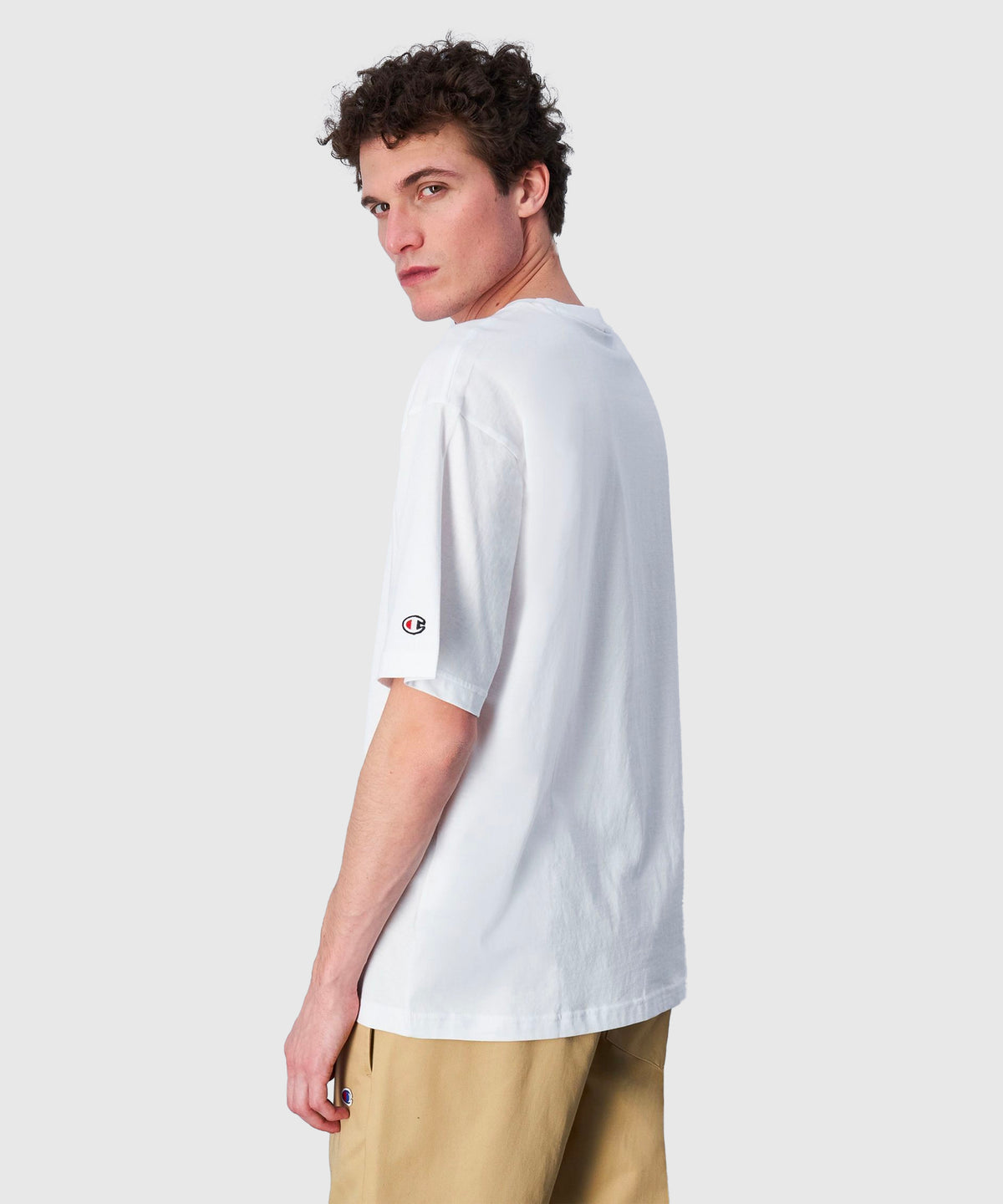 Champion Legacy Camiseta de Manga Corta – Blanco
