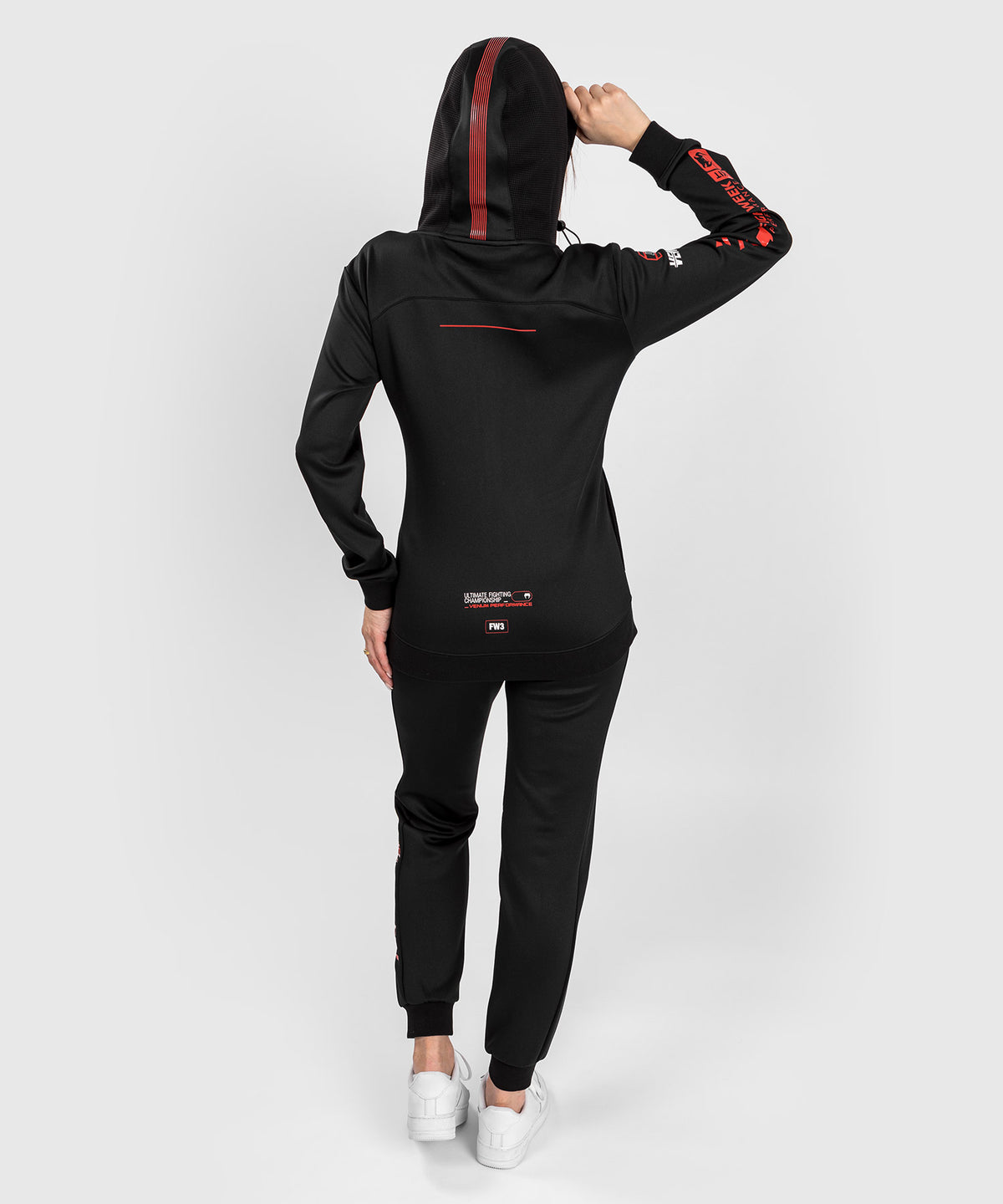 UFC Adrenaline by Venum Fight Week Felpa con Cappuccio e Zip da Donna - Nero
