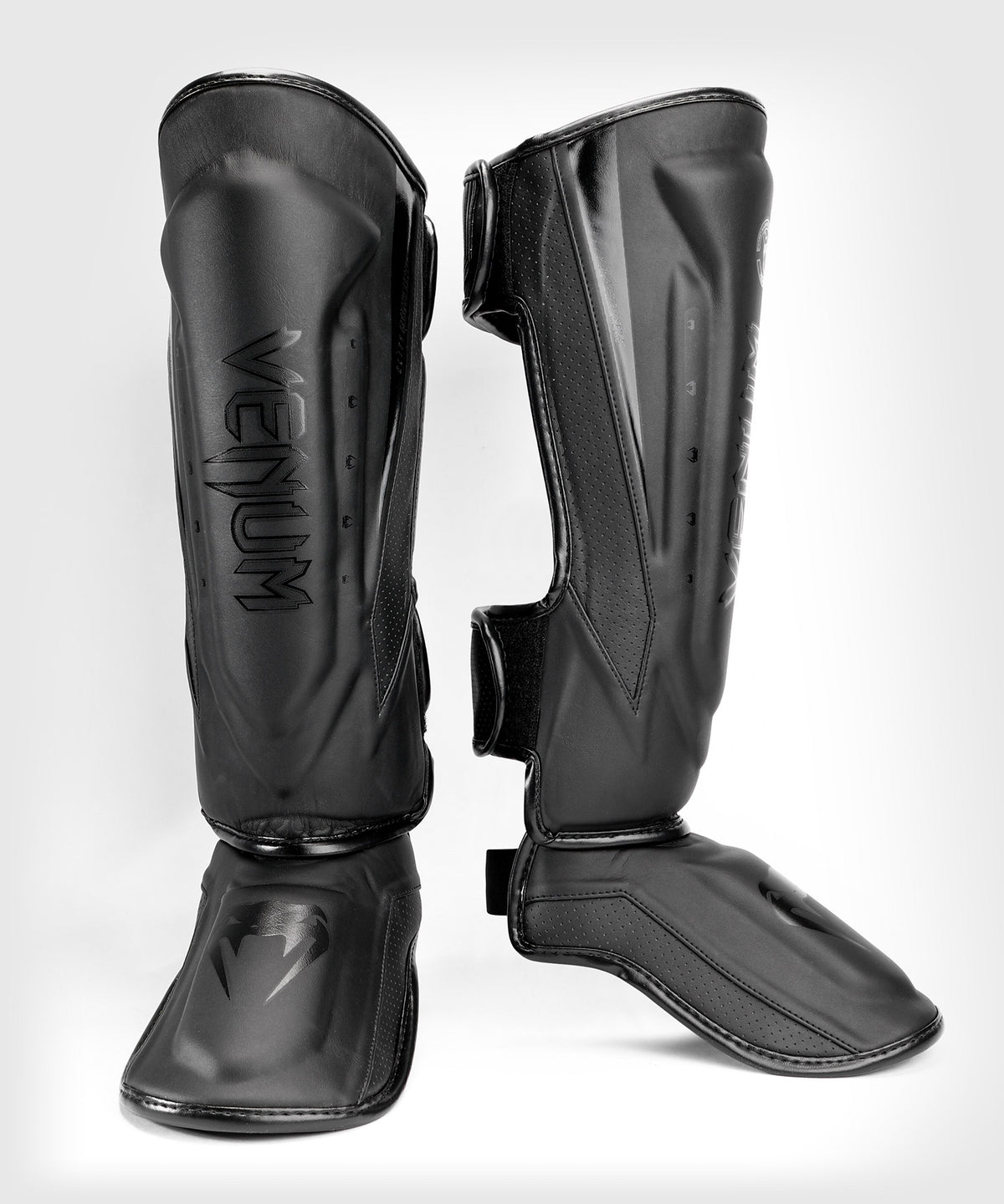 Venum Elite Evo Schienbeinschoner - Schwarz/Schwarz