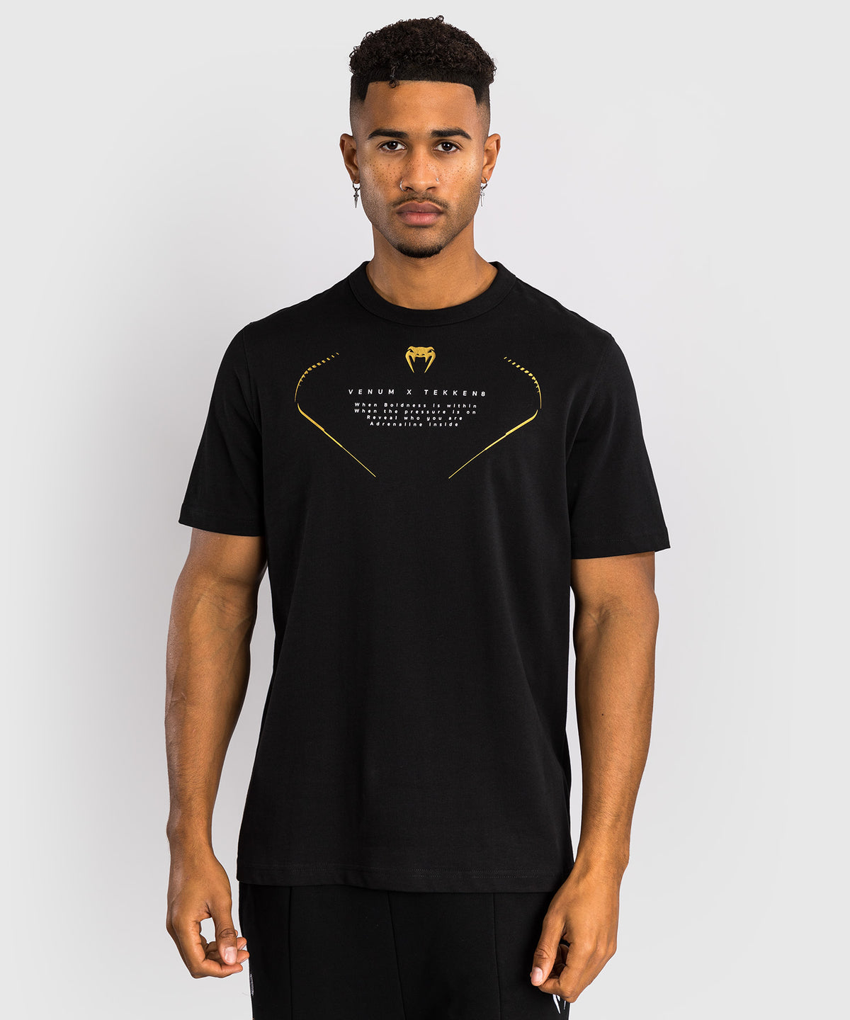Venum x TEKKEN 8 - Marshall Law T-Shirt - Schwarz/Rot/Gold
