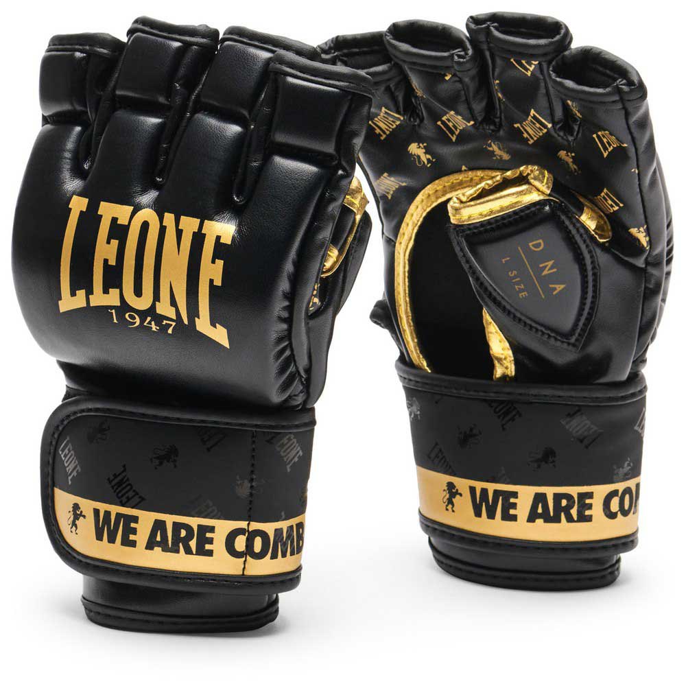 Leone DNA Guantoni da MMA - Nero/Oro