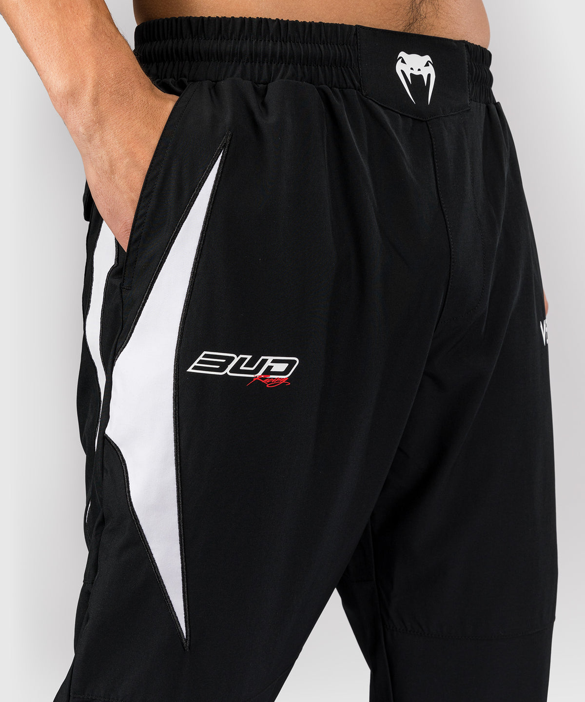 Venum x Bud Racing Herren-Jogger - Schwarz/Weiß/Limettengrün