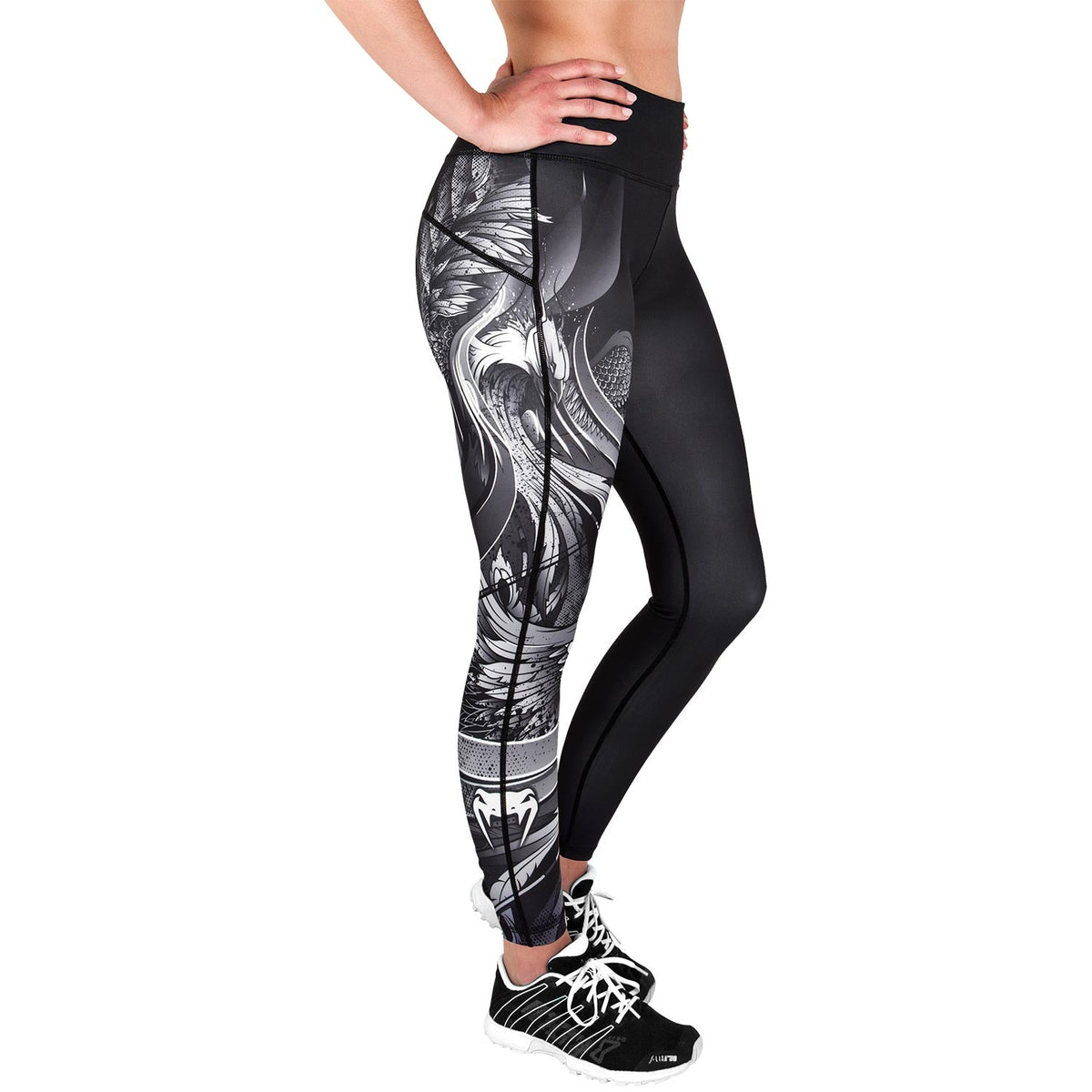 Legging Femme Phoenix - Noir/Blanc