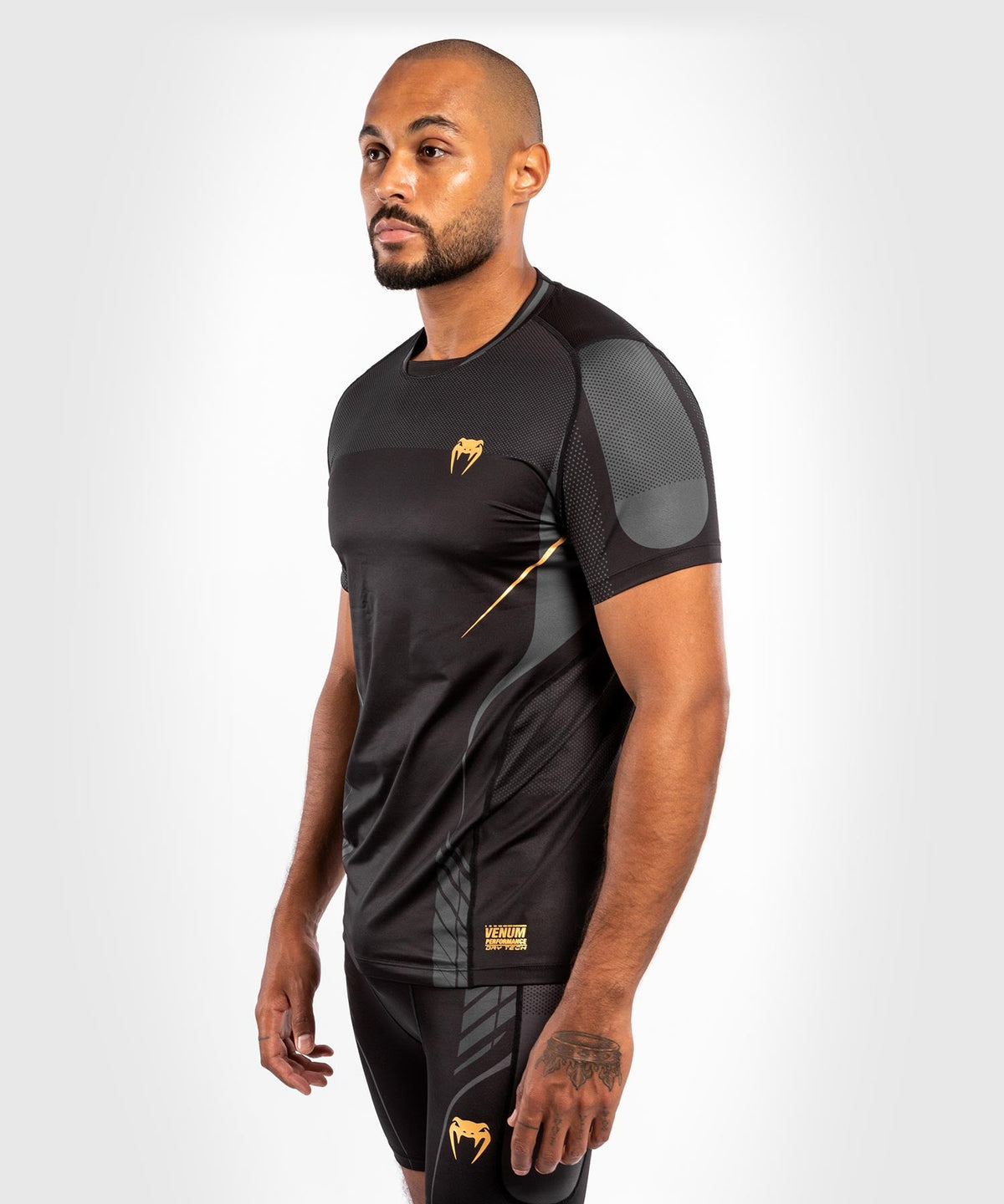 Venum Athletics Dry Tech T-Shirt - Schwarz/Gold