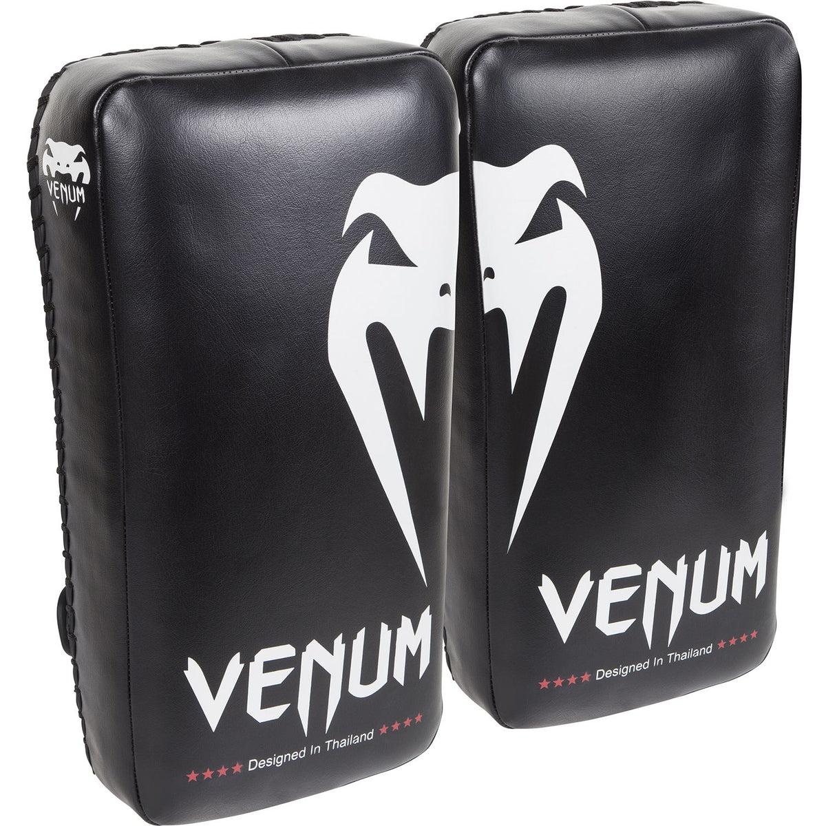 Venum Giant Kick Pads - Negro/Hielo (Par)