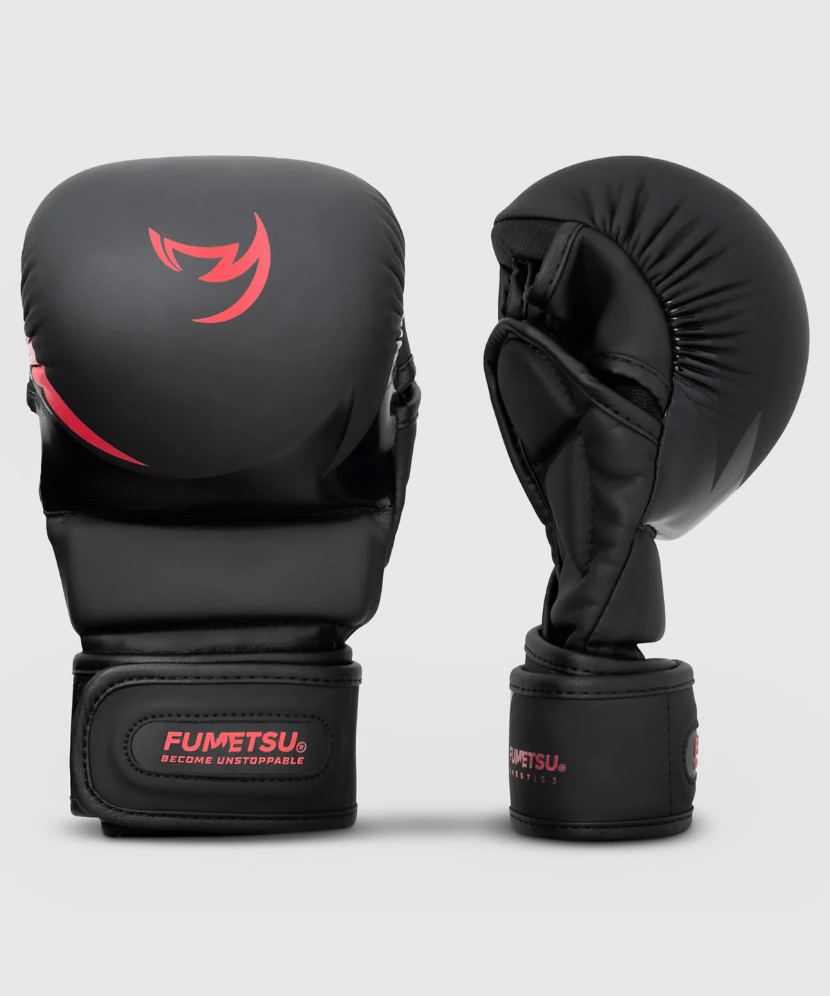 Fumetsu Ghost S3 Guantes de Sparring MMA - Negro/Rojo