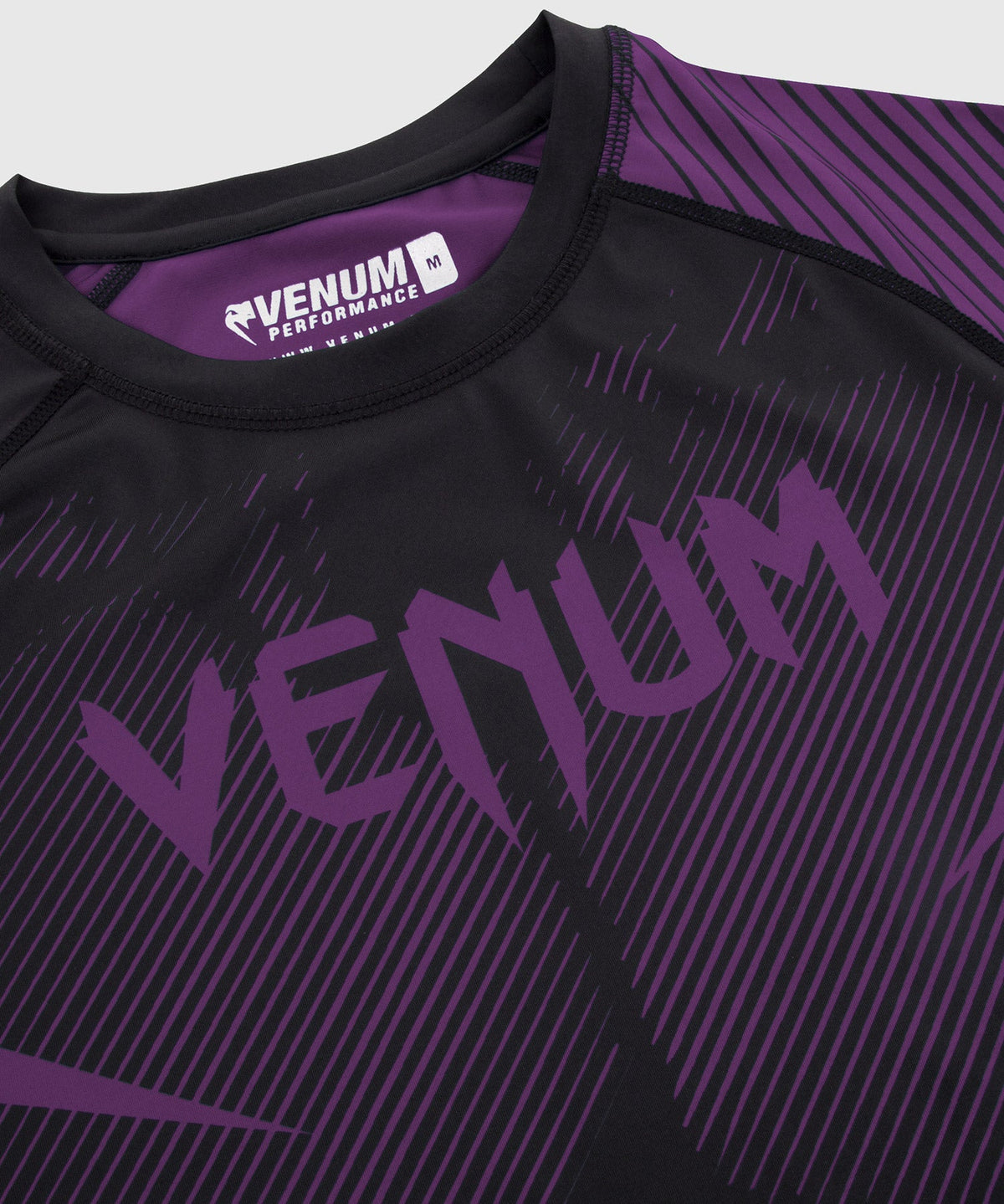 Rashguard Venum NoGi 2.0 - Manches courtes Approuvé IBJJF - Noir/Violet