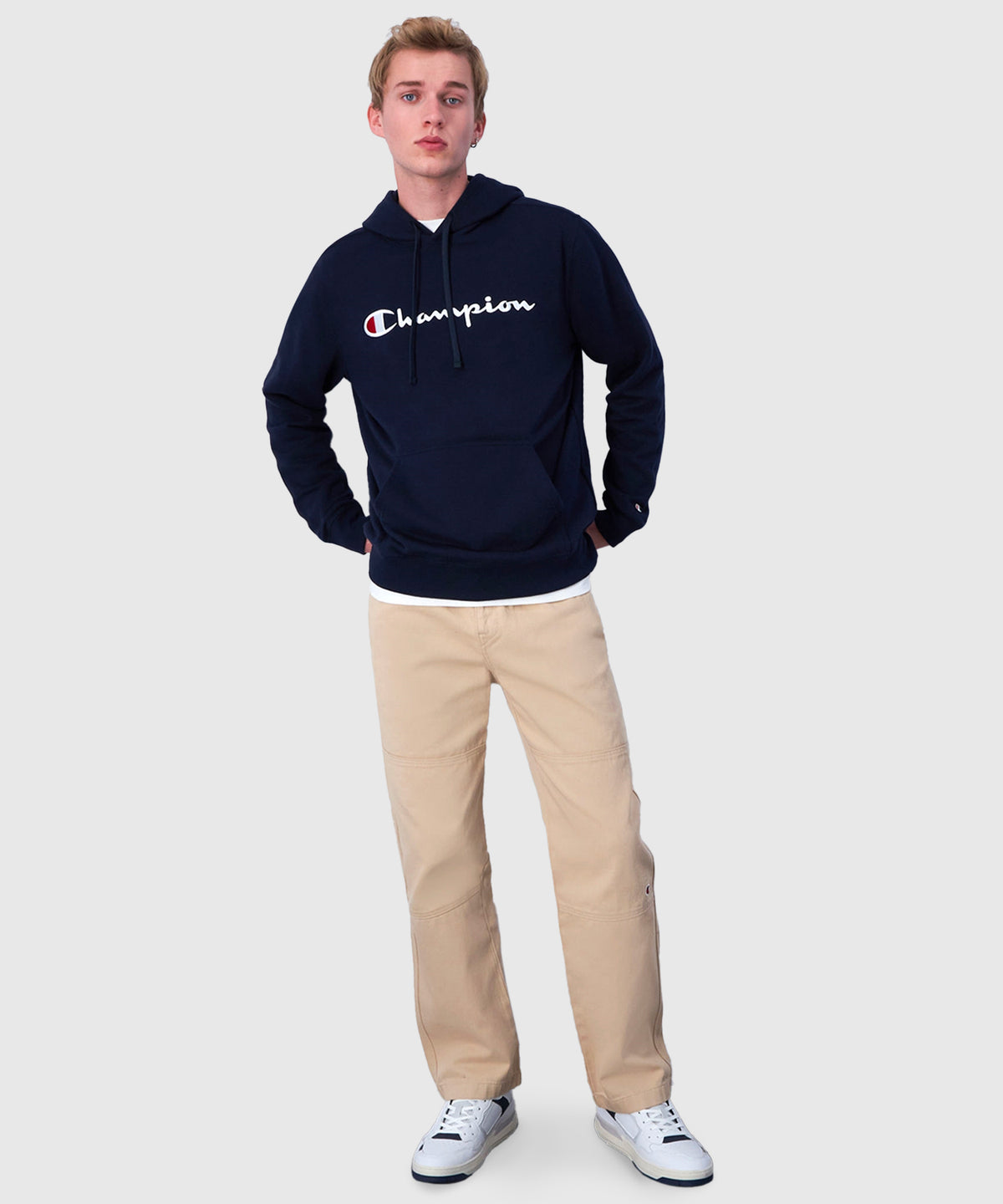 Champion Felpa con Cappuccio Uomo – Blu Navy