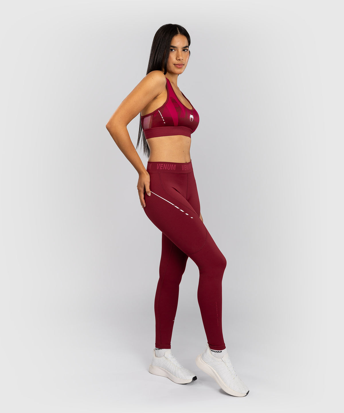 Venum Adrenaline Leggings Mujer – Burdeos/Rosa