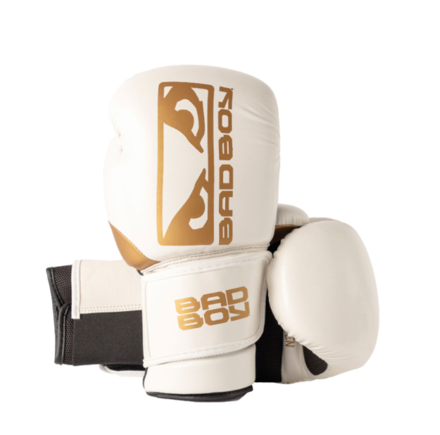 Bad Boy Zeus Guantes de Boxeo - Blanco/Oro
