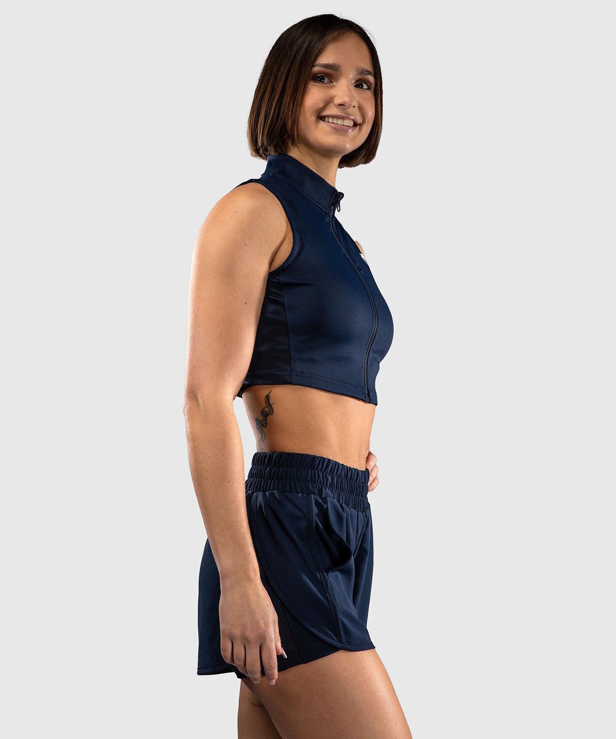 Venum Sculpt Shape Crop Top Da Donna - Blu Navy