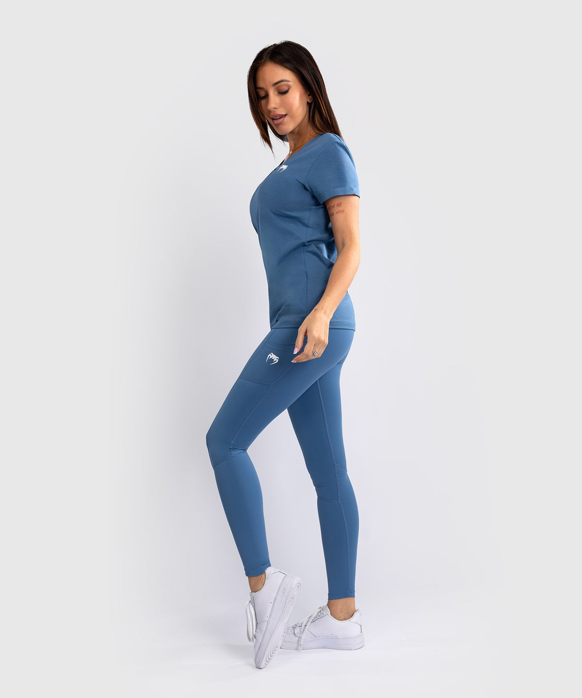 Venum Essential Camiseta para Mujer - Azul Tormenta