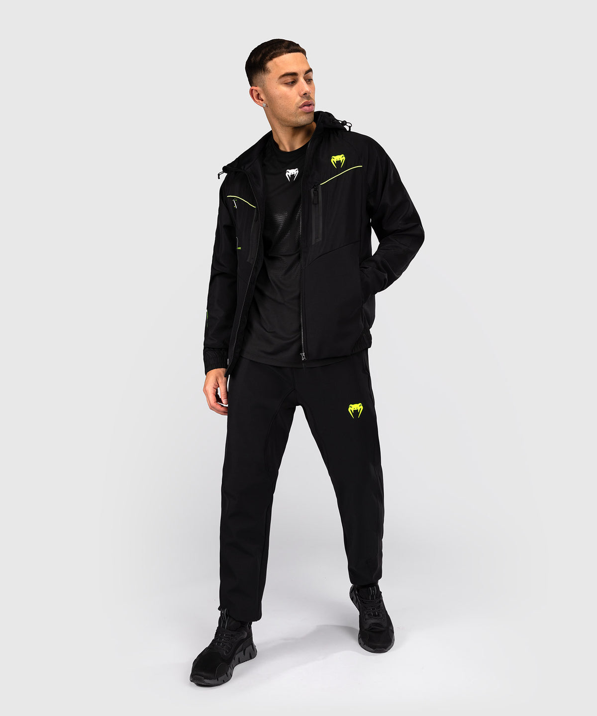 Venum Training Camp 4.0 Giacca da ginnastica - Nero/Verde chiaro
