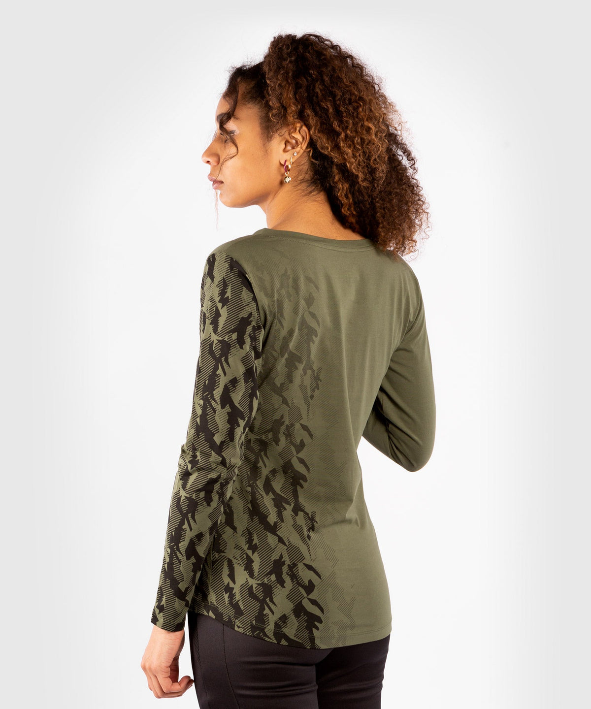 Women's UFC Venum Authentic Fight Week Long Sleeve T-Shirt - Khaki
