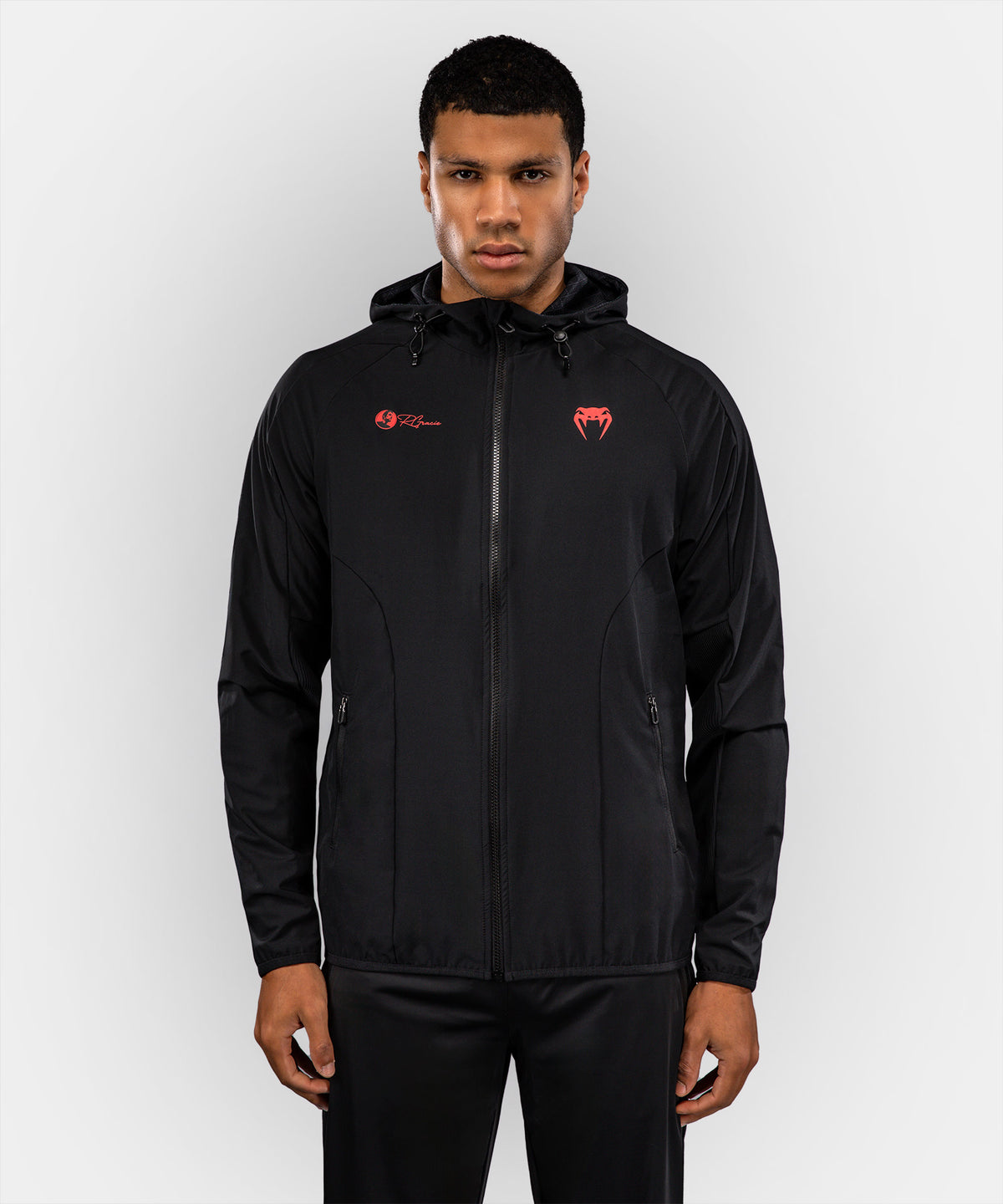 Venum Roger Gracie Signature Chaqueta de Chándal - Negro/Rojo