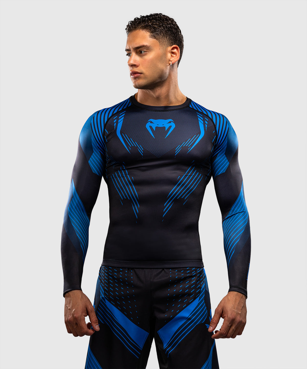 Rashguard à Manches Longues Venum No-Gi 6.0 - Noir/Bleu