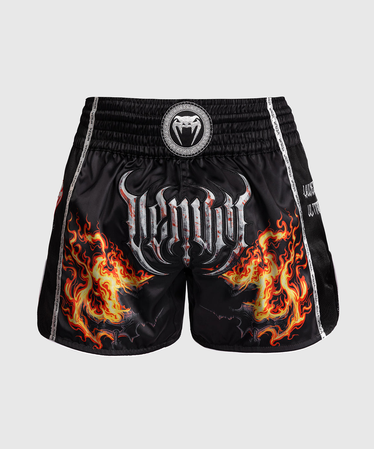 Venum Gladiator 5.0 Pantalones Cortos De Muay Thai - Negro/Naranja Neón