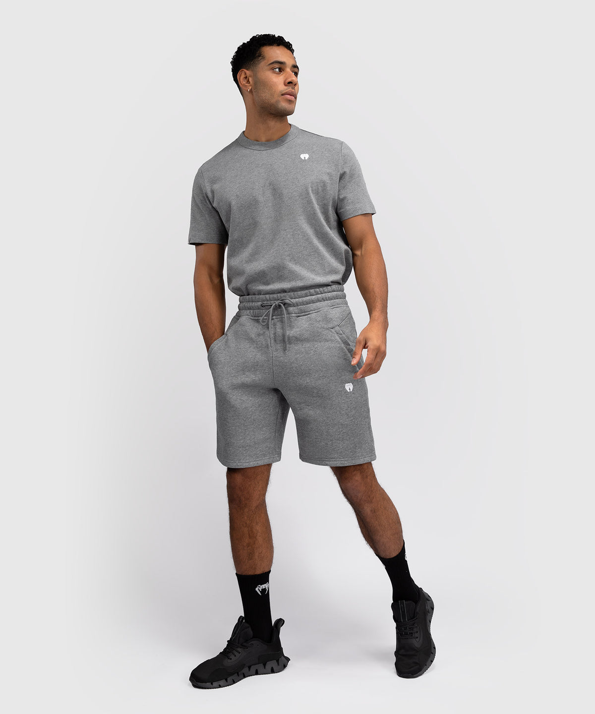 Venum Silent Power Baumwollshorts - Cloudy Grey