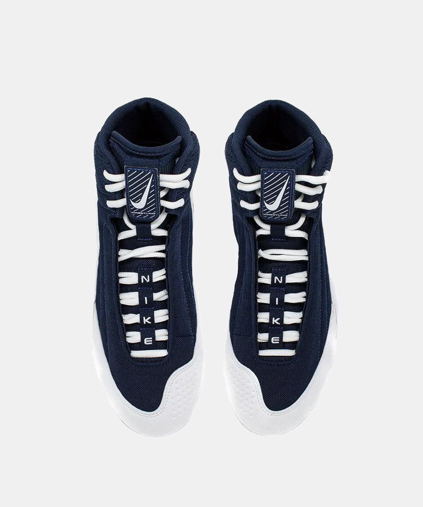 Nike Inflict 4 Wrestling Shoes - Navy/White