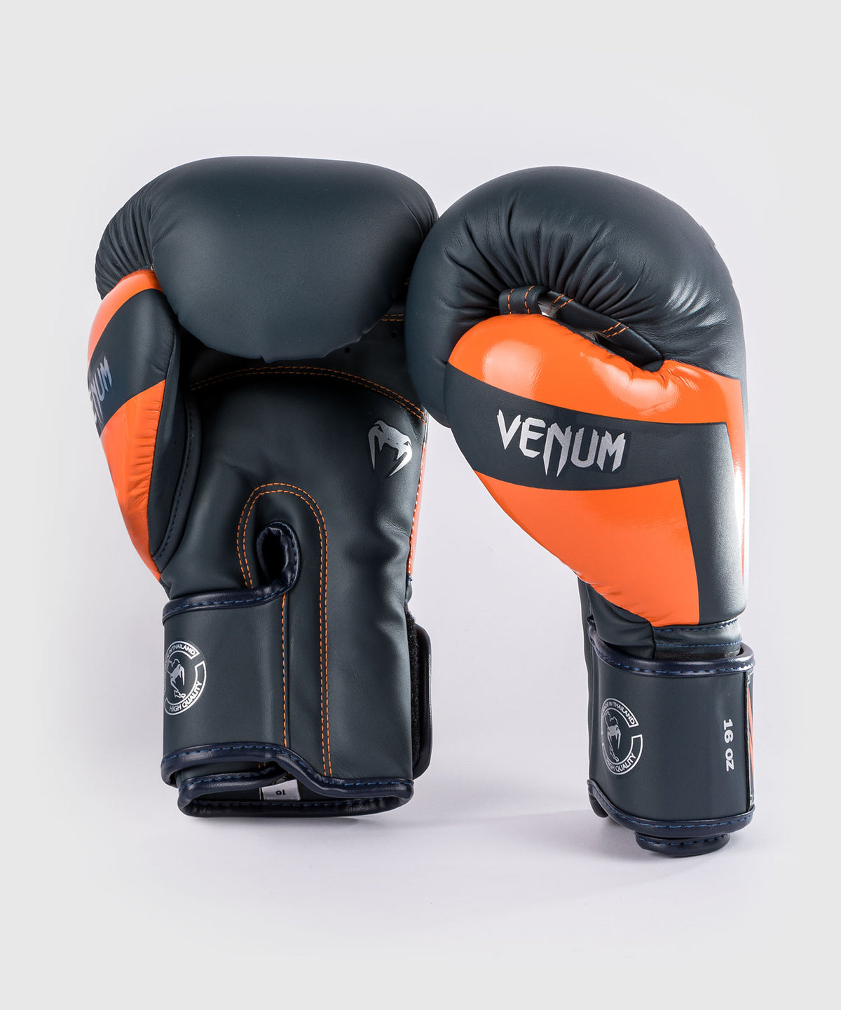 Venum Elite Guantes de boxeo - Azul marino/Plata/naranja