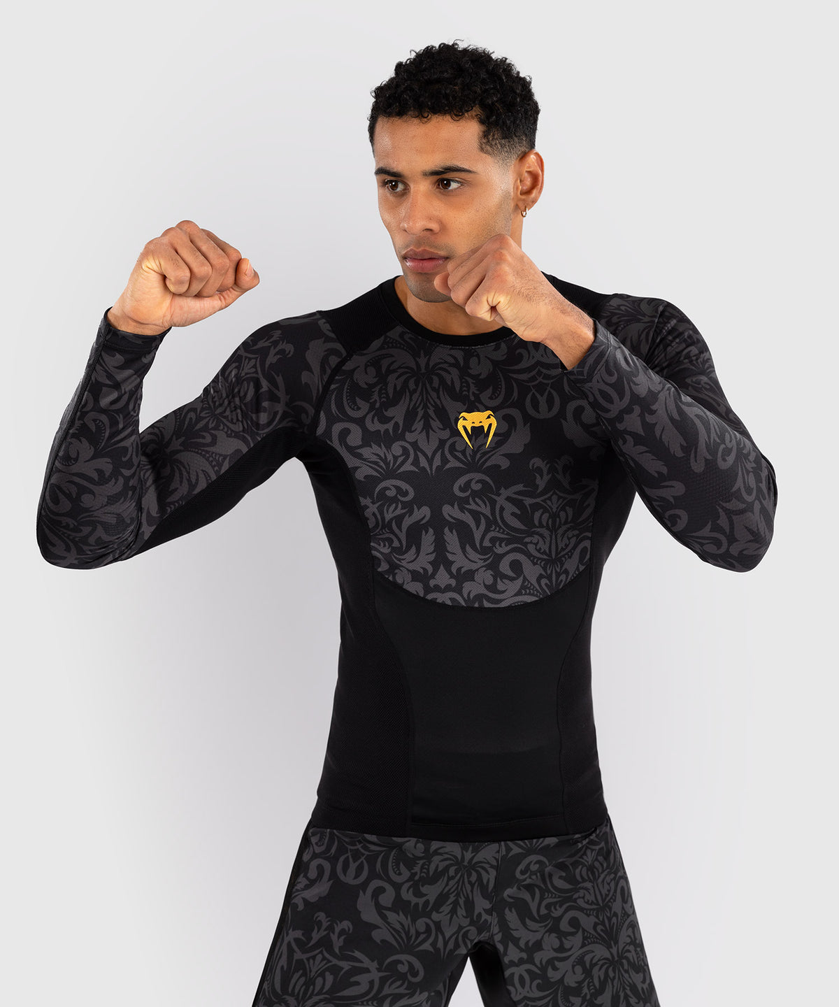 Rashguard à Manches Longues Venum x Topuria Unmatched Edition - Noir/Or