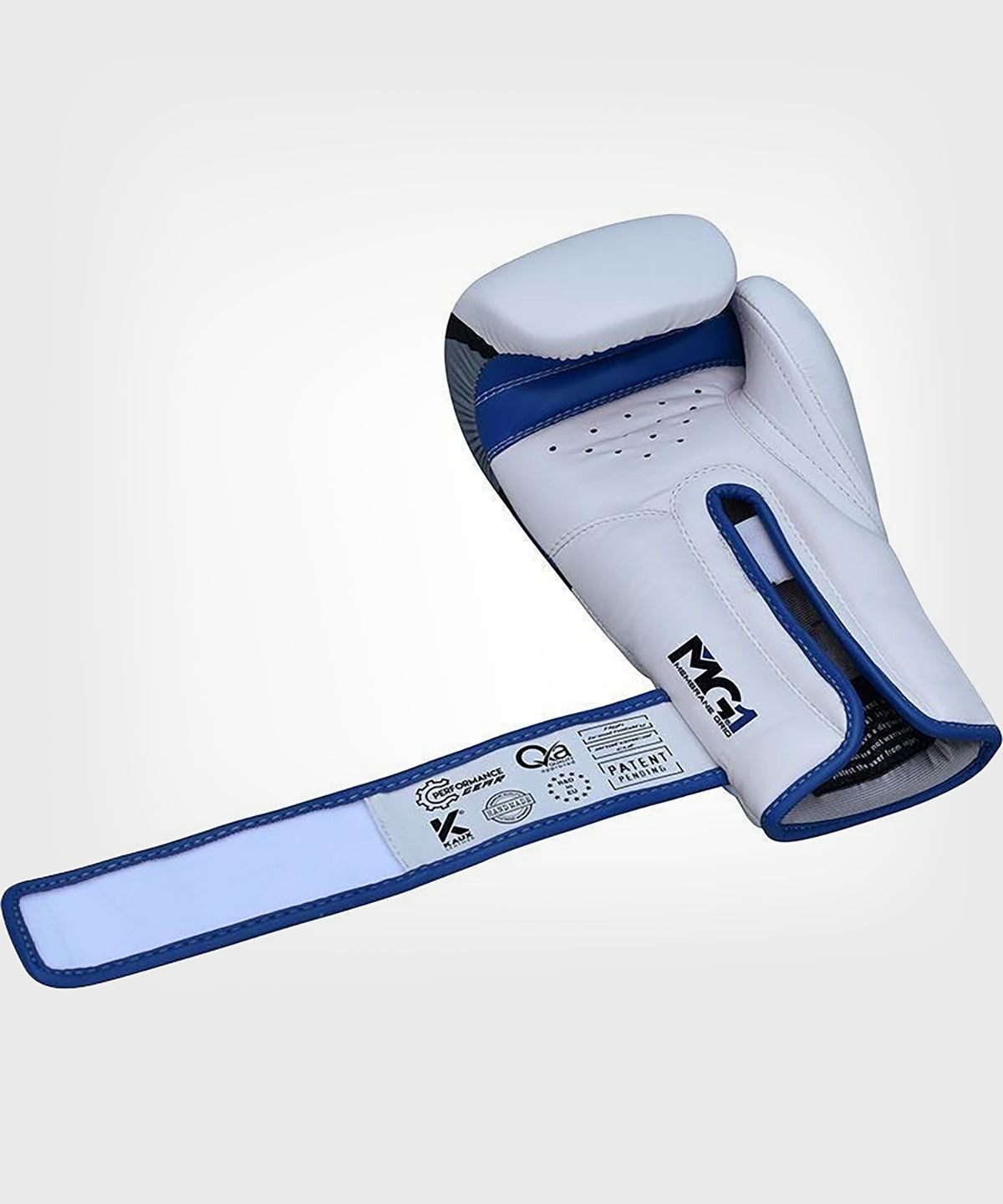 RDX Sports Quadro-Dome Guantoni da Boxe - Bianco/Blu