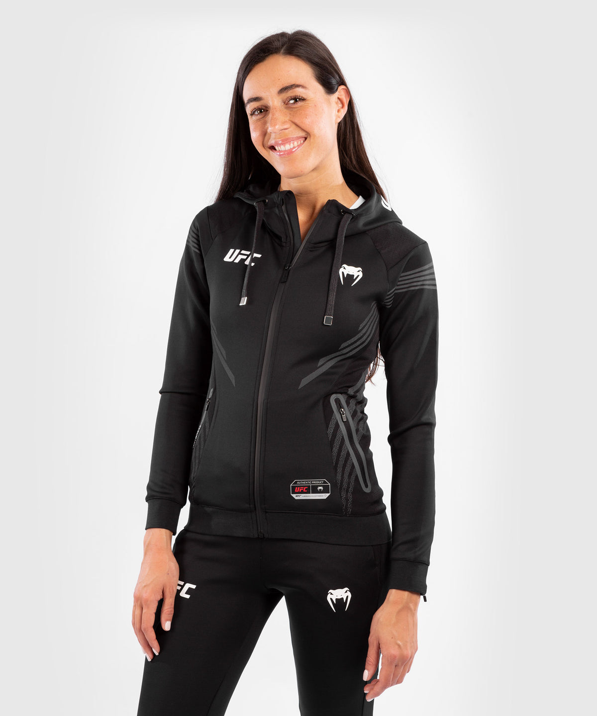 UFC Venum Authentic Fight Night Damen Walkout Hoodie - Schwarz