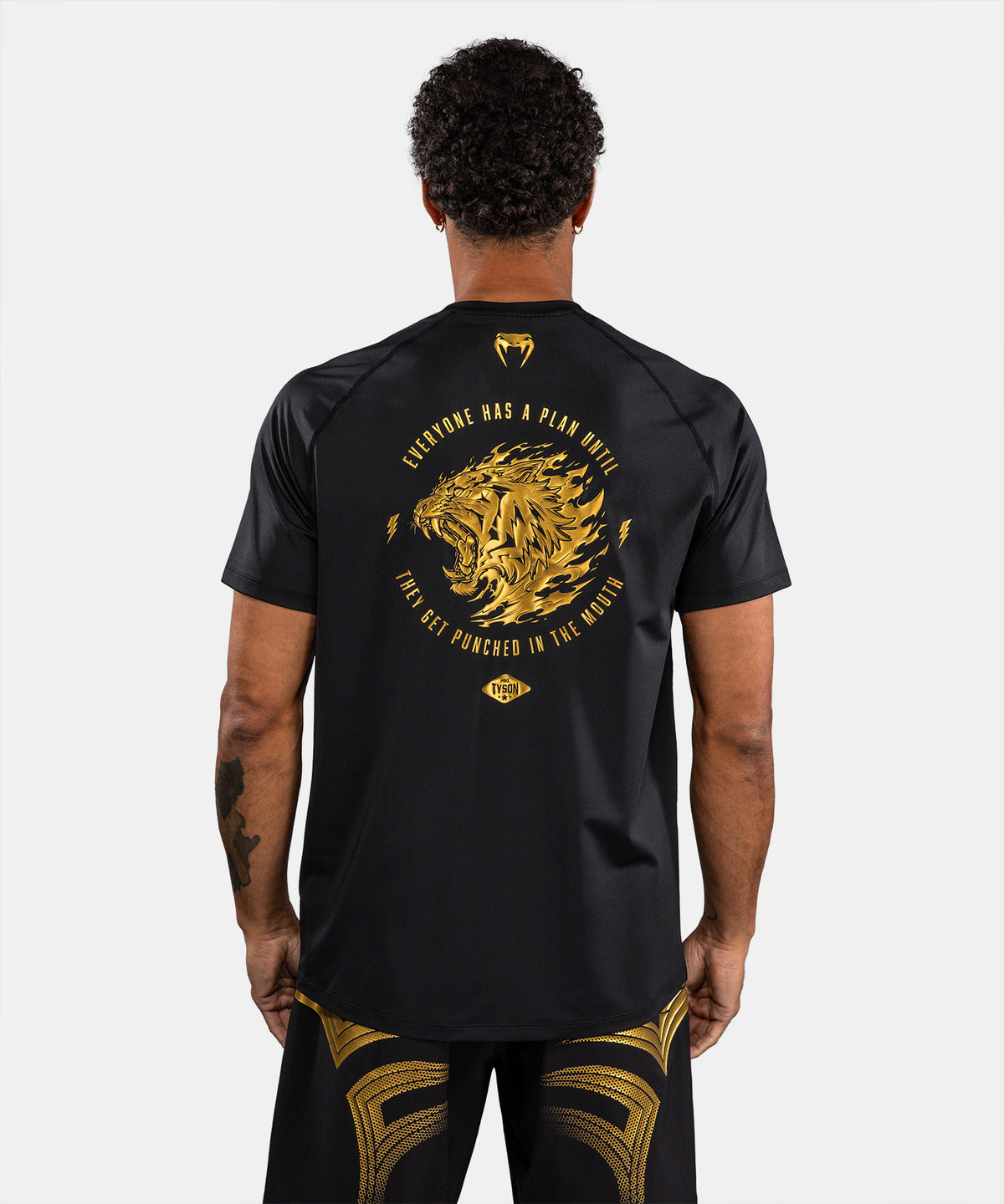 Venum x Mike Tyson Tiger Dry Tech T-Shirt - Black/Gold