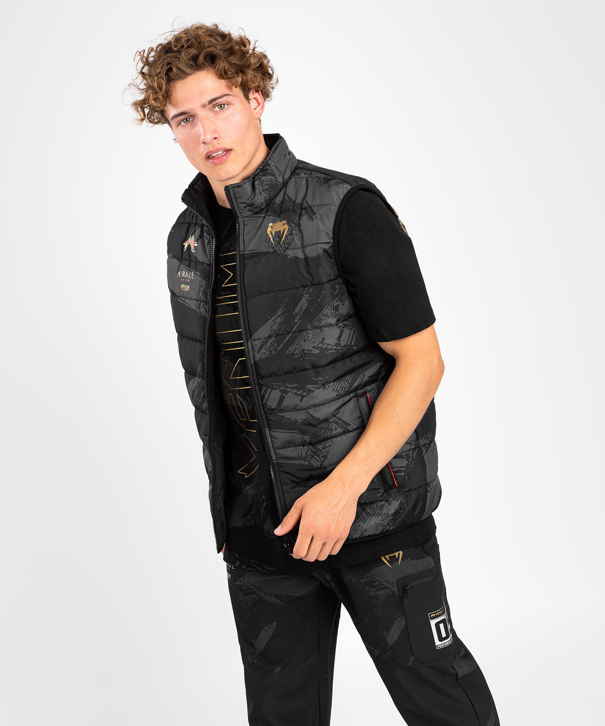 Venum x Mirage Ärmellose Daunenjacke - Schwarz/Gold